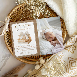 Storybook Chapter One Photo Thank You Card