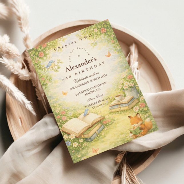 Storybook Chapter Two Birthday Invitation (Creator Uploaded)