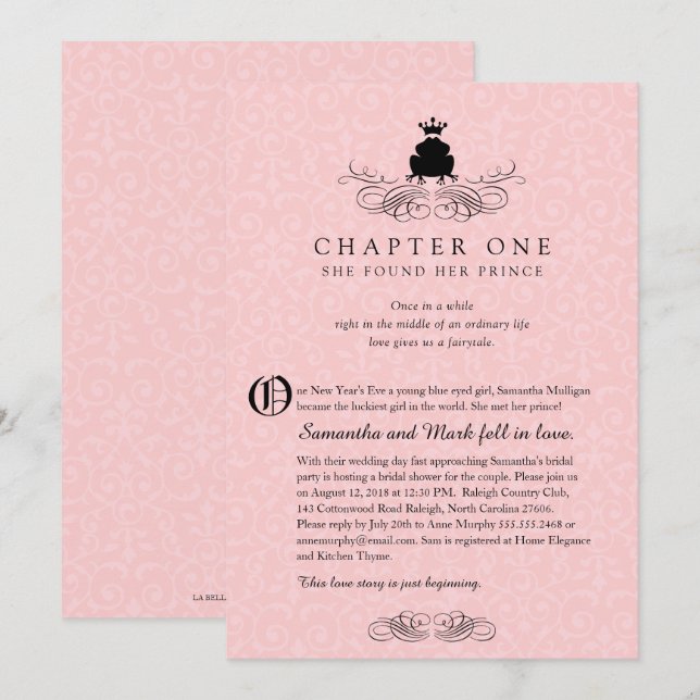 Storybook Charm | Bridal Shower Invitation (Front/Back)