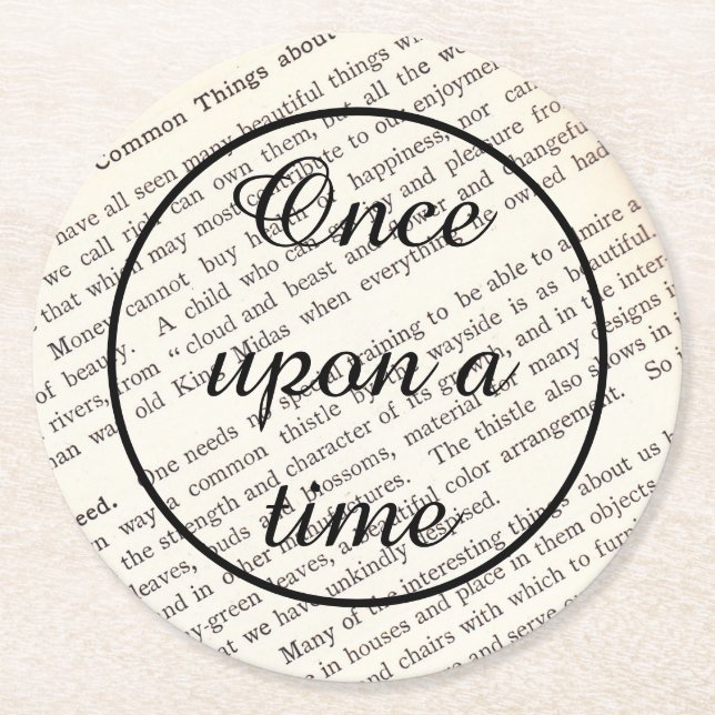 Storybook coasters - Once upon a time (Front)
