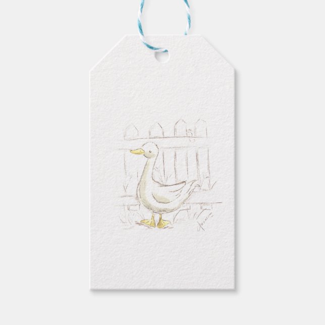 Storybook Duck Gift Tags (Front)