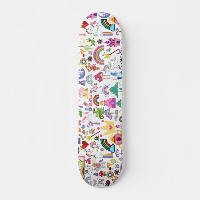 Storybook Fairytale Designer Skateboard Skate Deck (Front)