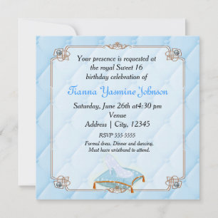 Storybook Fairytale Princess Elegant Wedding Party Invitation
