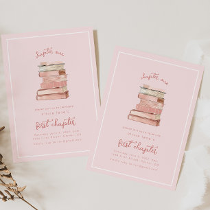 Storybook First Chapter Birthday Party Invite
