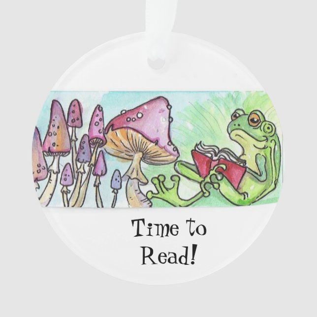 Storybook Frog Ornament (Front)