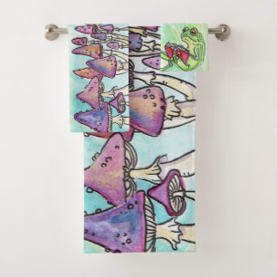 Storybook Frog Reading Bath Towel Set