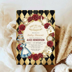 Storybook Garden Tea Party Baby Shower Invitation