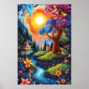 Storybook Landscape 3 Poster