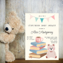 Storybook Library Themed Baby Girl Shower