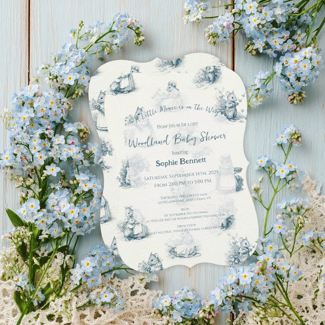 Storybook Little Mouse Baby Shower Invitation (Creator Uploaded)