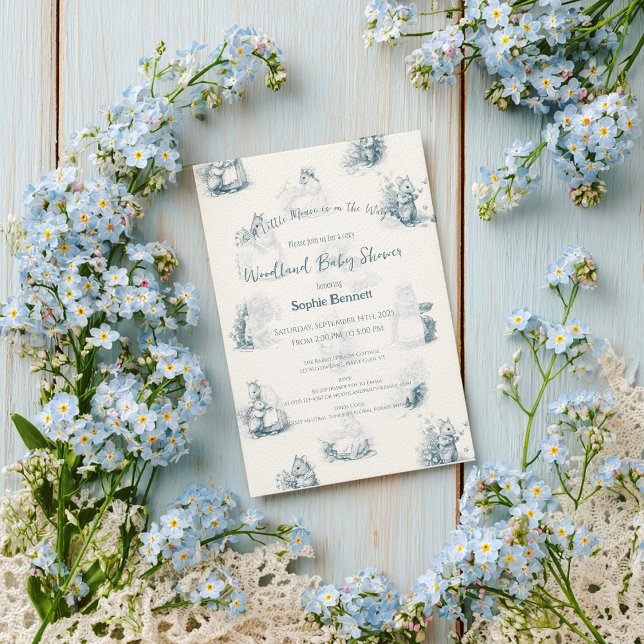 Storybook Little Mouse Baby Shower Invitation (Creator Uploaded)