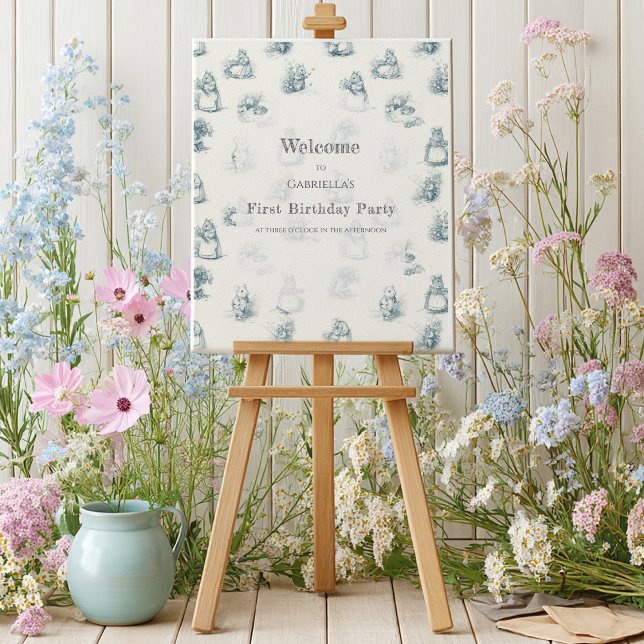 Storybook Little Mouse Welcome Birthday Poster (Creator Uploaded)