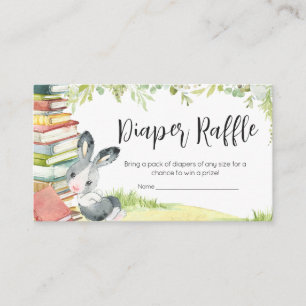 Storybook New Chapter Baby Shower Diaper Raffle Enclosure Card
