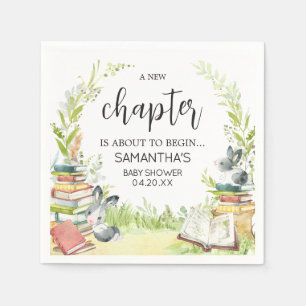 Storybook New Chapter Baby Shower Napkin