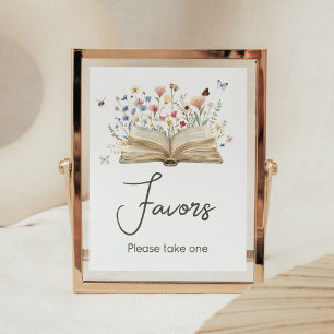 Storybook New Chapter Begins Baby Shower Favours Poster