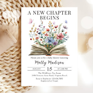 Storybook New Chapter Begins Baby Shower Invitation