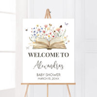 Storybook New Chapter Begins Baby Shower Welcome