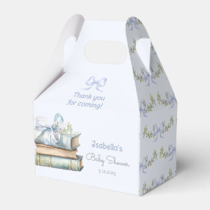 Storybook New Chapter Blue Boy baby bow shower Favour Box
