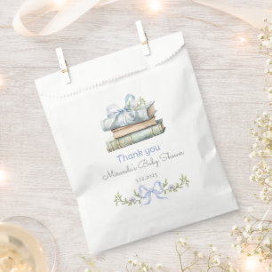 Storybook New Chapter Blue wildflower Thank you Favour Bags
