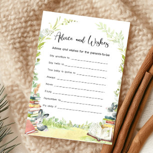 Storybook New Chapter Shower Advice & Wishes Game