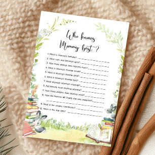 Storybook New Chapter Shower Who knows Mommy Game