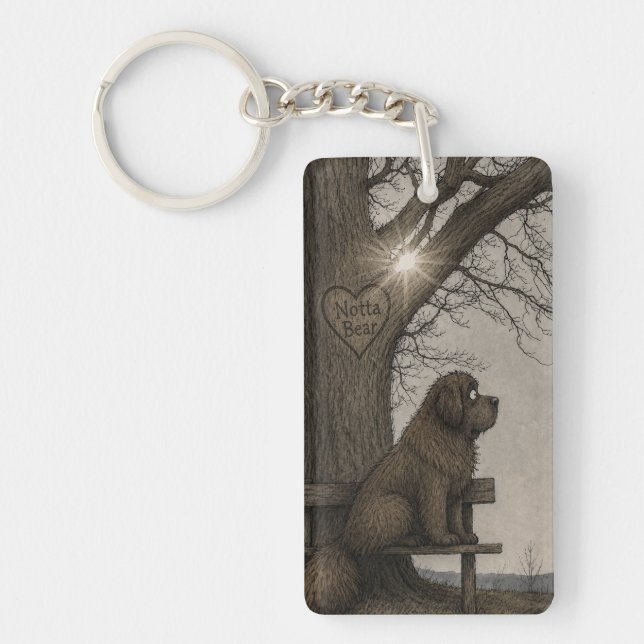Storybook newfoundland  key ring (Front)