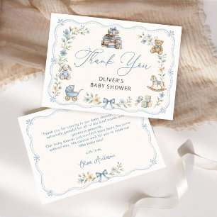 Storybook Nursery Floral Baby Shower Thank You Card
