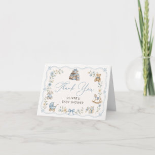 Storybook Nursery Floral Baby Shower Thank You Card