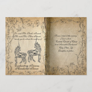 Storybook Perfect Unicorn Wedding Invitation