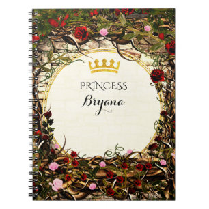 Storybook Princess Vintage Briar Rose Elegant Notebook