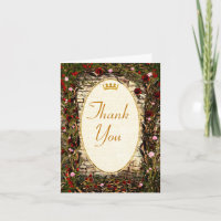 Storybook Princess Vintage Briar Rose Thank You