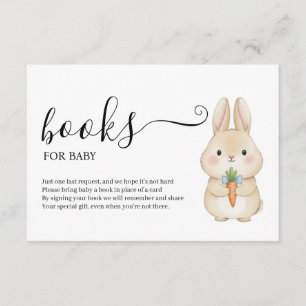 STORYBOOK RABBIT VEGGIE BASKET BOOKS FOR BABY ENCLOSURE CARD