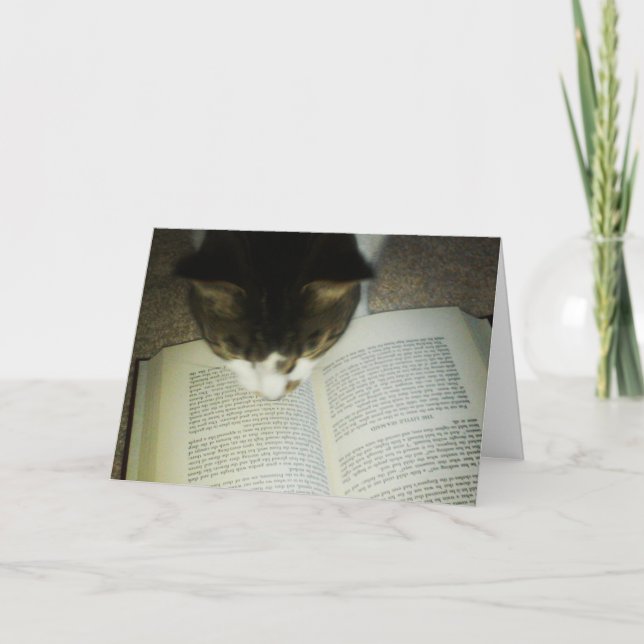 "STORYBOOK SERIES: Snugafur Reads" Birthday Card (Front)