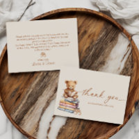 Storybook Teddy Bear Baby Shower Thank You Card