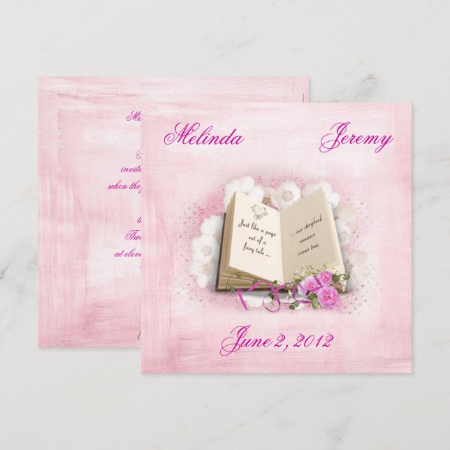 Storybook Wedding Invitation (Front/Back)