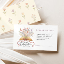 Storybook Wildflower Diaper Raffle Baby Shower