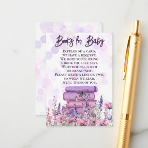 Storybook Wildflowers Butterflies Books for Baby Enclosure Card