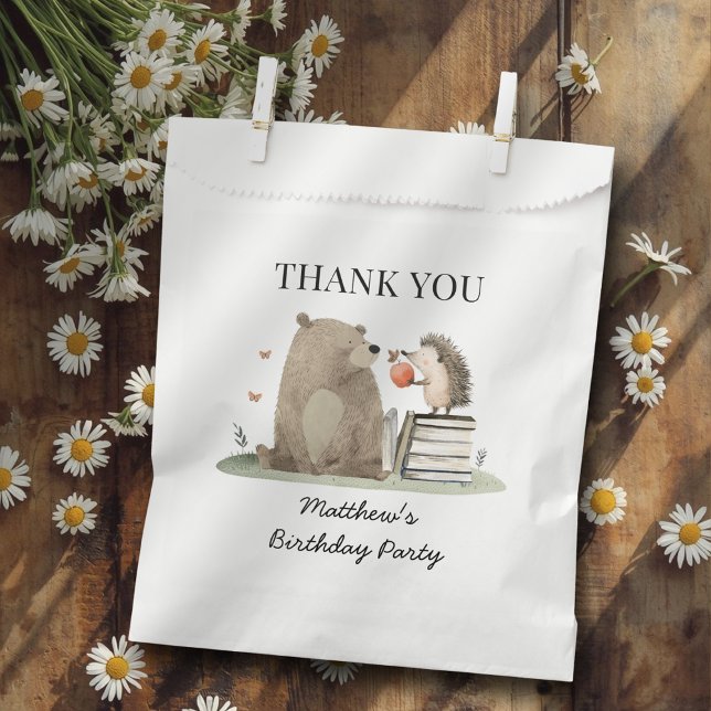 Storybook Woodland Animals Birthday Thank You Favour Bags (Creator Uploaded)