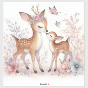Storybook Woodland Babies Deer Love