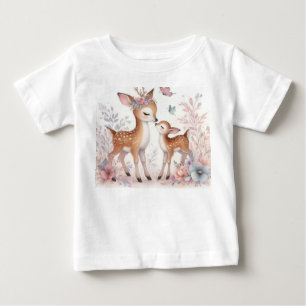 Storybook Woodland Babies Deer Love Baby T-Shirt