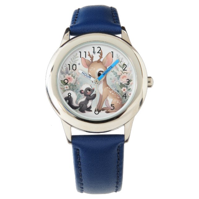 Storybook Woodland Babies Skunk And Deer Watch (Front)