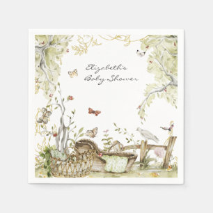 Storybook   Woodland Forest Baby Shower Napkin