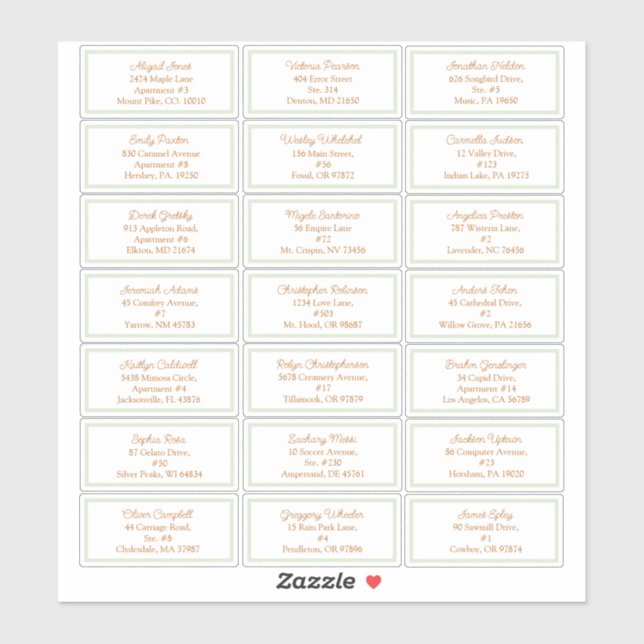 Storybook Woodland Fox Baby Shower Guest Address (Sheet)