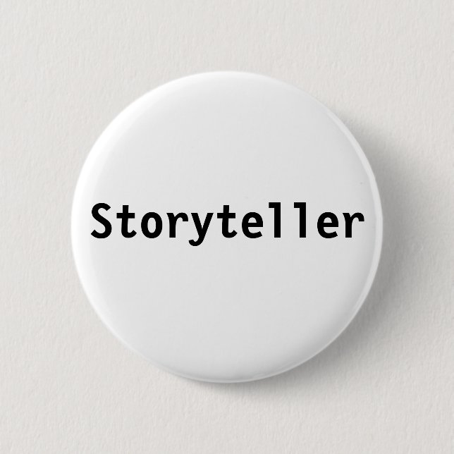 Storyteller 6 Cm Round Badge (Front)