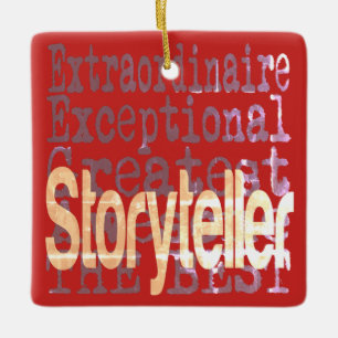 Storyteller Extraordinaire Ceramic Ornament