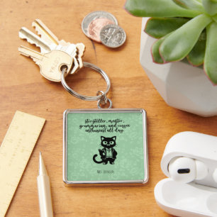 Storyteller Mentor Grammarian Coffee Enthusiast Key Ring