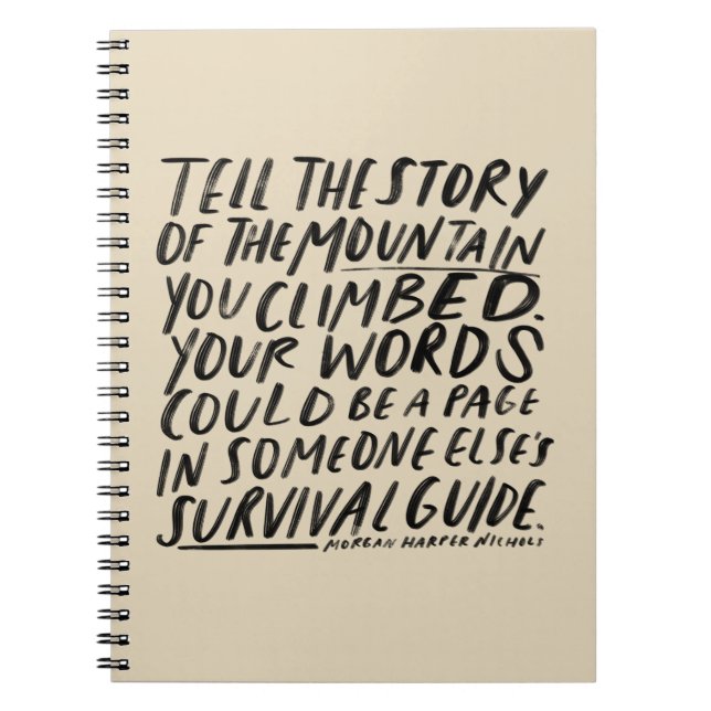 storyteller notebook morgan harper nichols quote (Front)