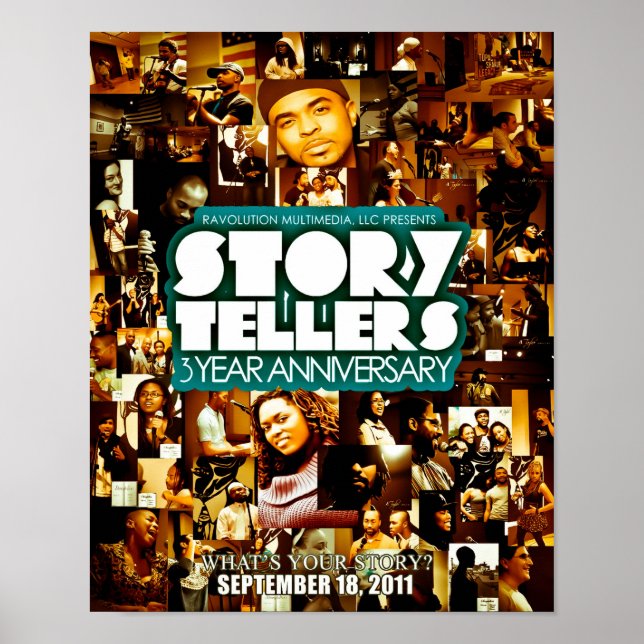 StoryTellers 3 Year Anniversary Collage Poster (Front)