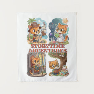 Storytime Adventures – A Journey Through Books Tapestry