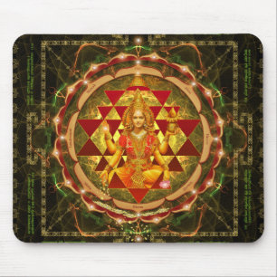 Stotram on Devi Lakshmi - Shri Yantra- Mahalakshmi Mouse Mat